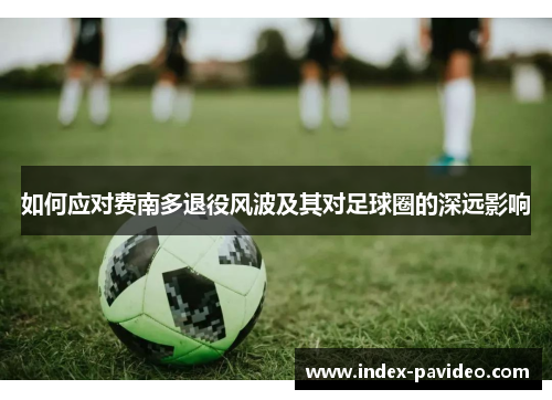 如何应对费南多退役风波及其对足球圈的深远影响