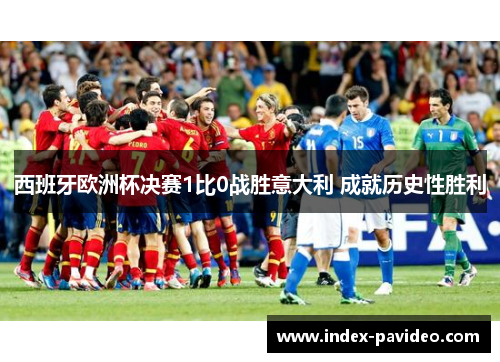 西班牙欧洲杯决赛1比0战胜意大利 成就历史性胜利